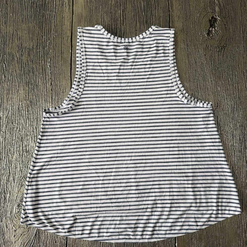 Athleta Essence Tank Blue & White Stripe Size XSmall - Picture 5 of 6